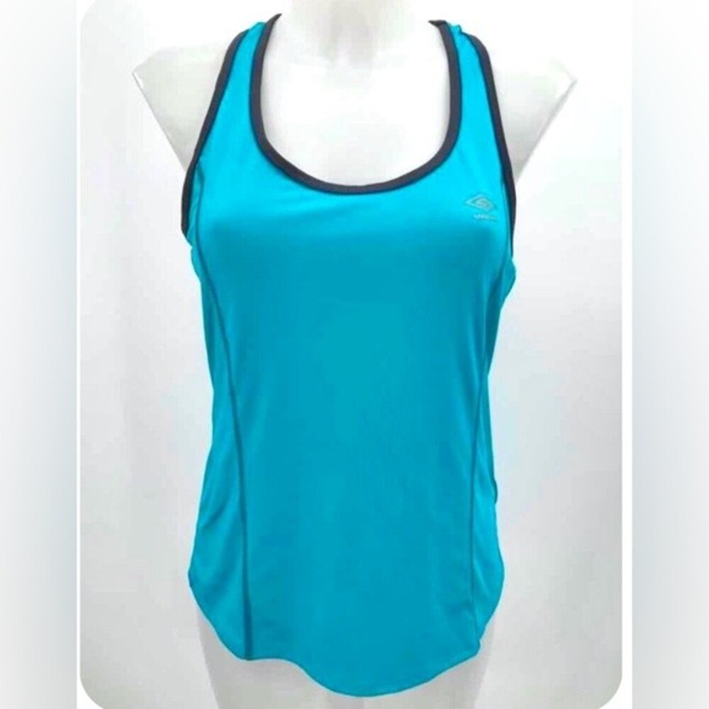 Umbro athletic aqua and gray racerback tank size medium
